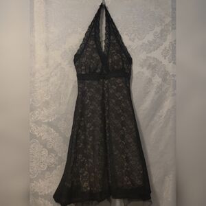Elegant Lace Halter Bias Dress